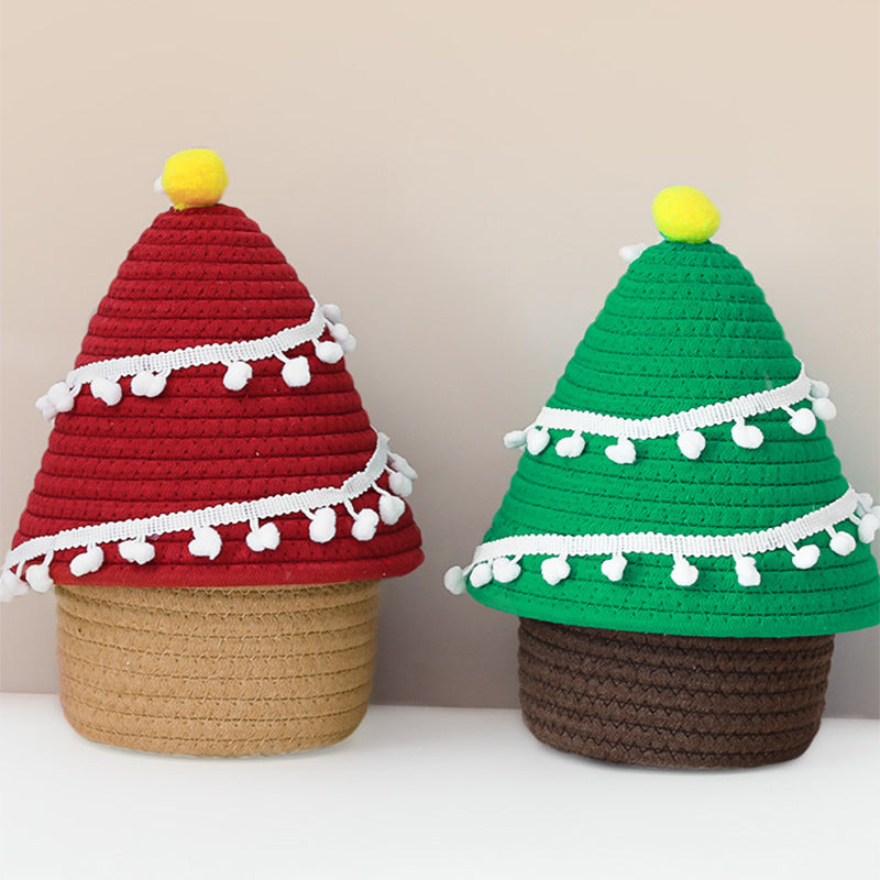 Dekorativer Weihnachtsbaumkorb