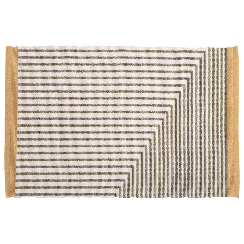Flachgewebter dekorativer Wohnzimmerteppich mit geometrischem Ethno‑Medaillon Brehn