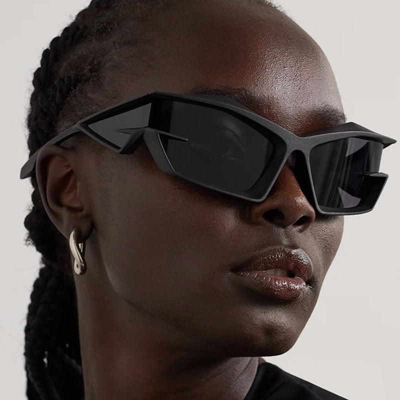 Damen futuristische Sport-Sonnenbrille Brehn