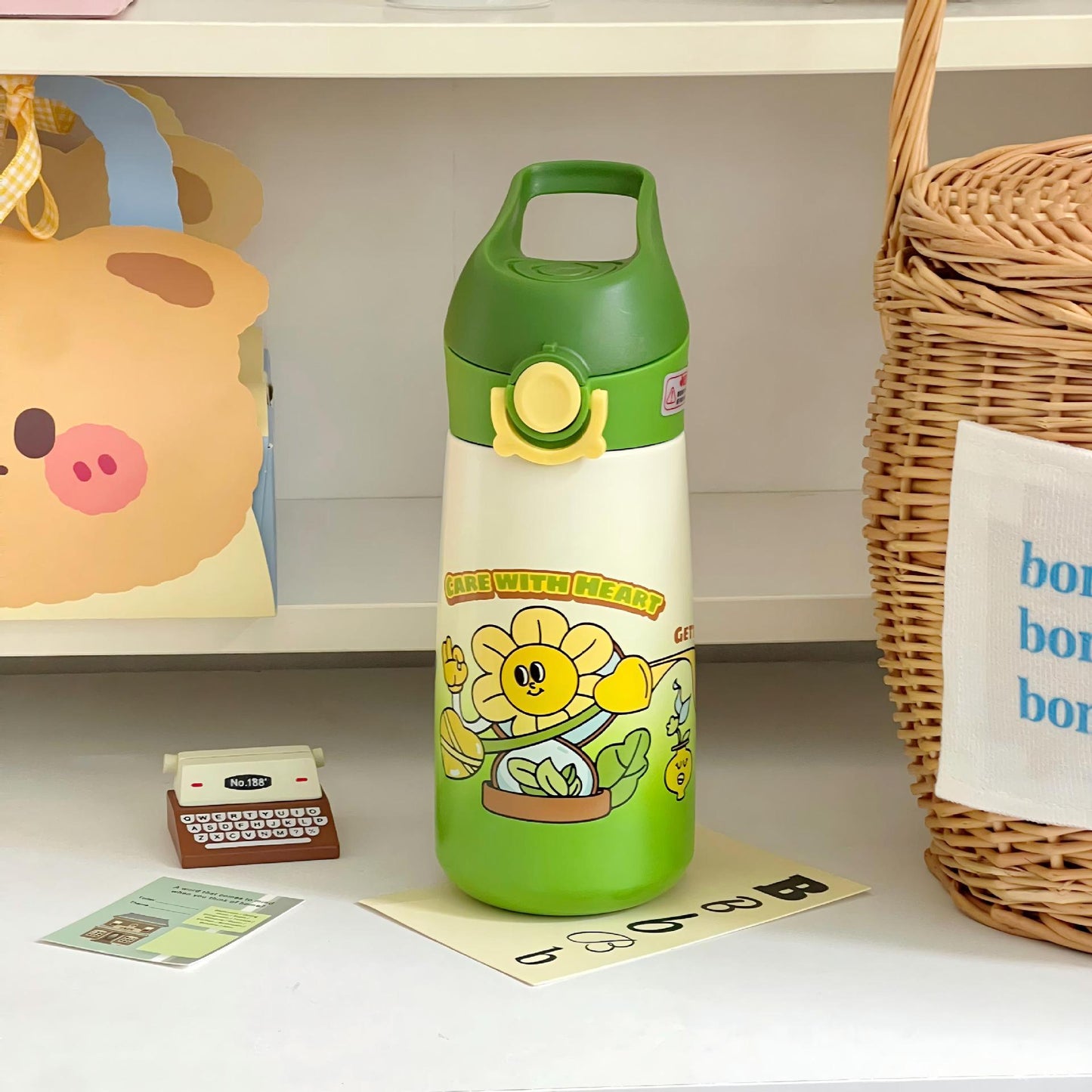 Damen Kinder Trinkflasche mit kinderfreundlichem Design Brehn