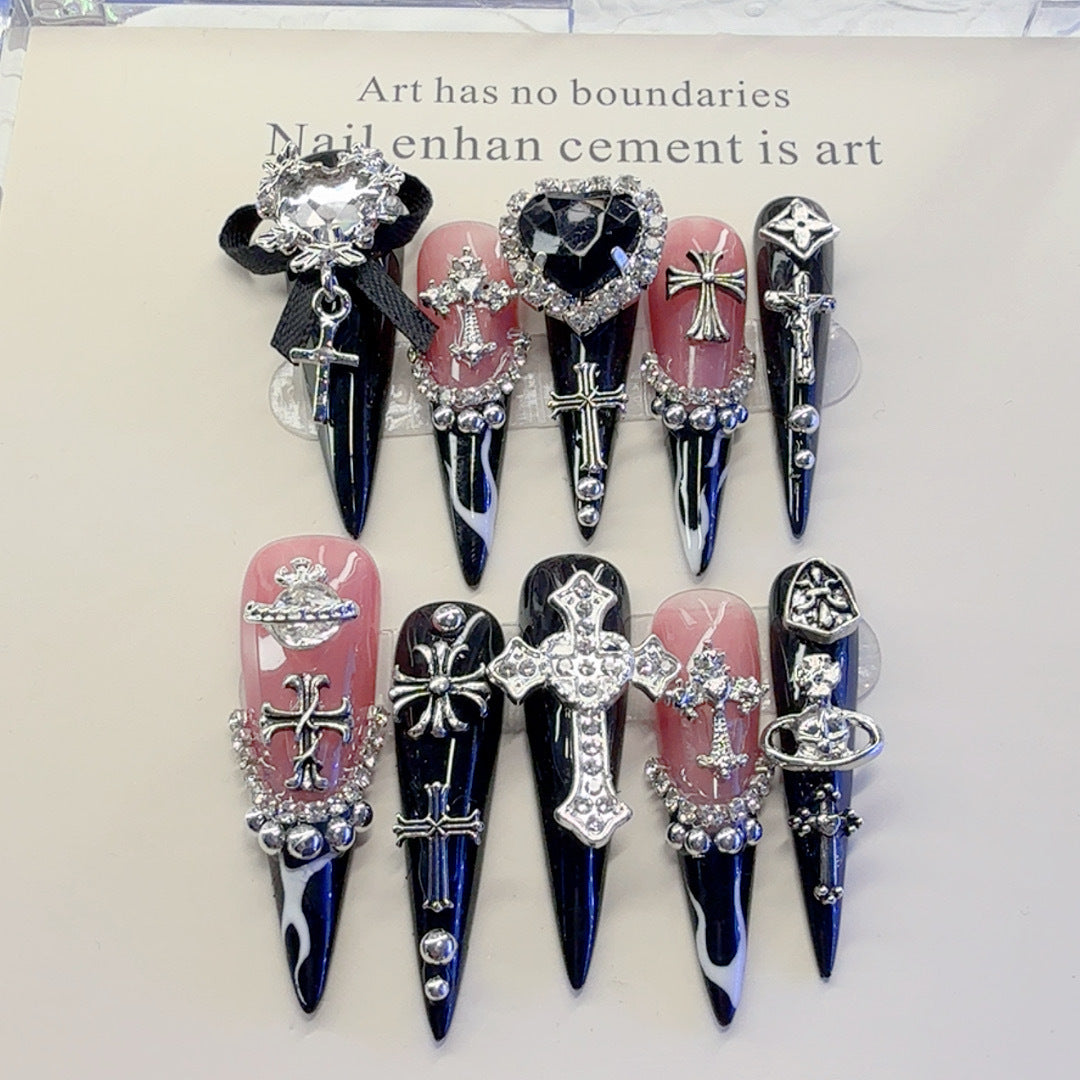 Gothic Inspirierte Dekorative Nagelkunst Set