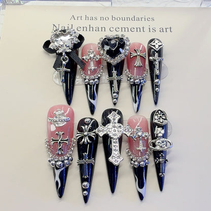 Gothic Inspirierte Dekorative Nagelkunst Set