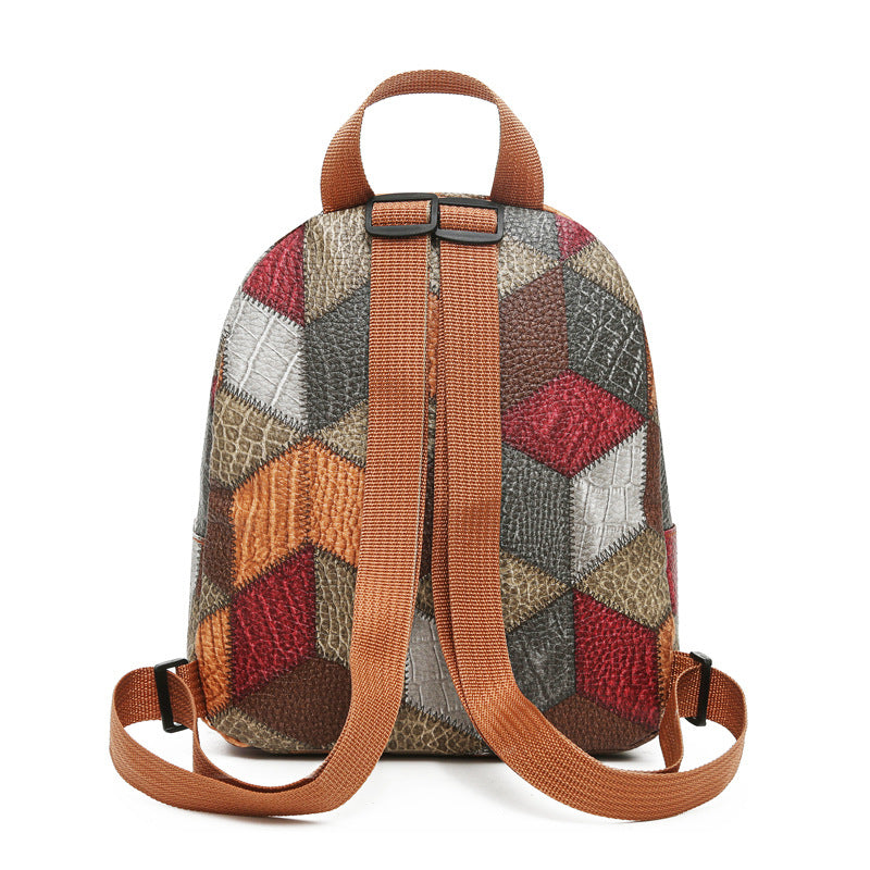 Damen Geometrisches Muster Mini Rucksack Brehn