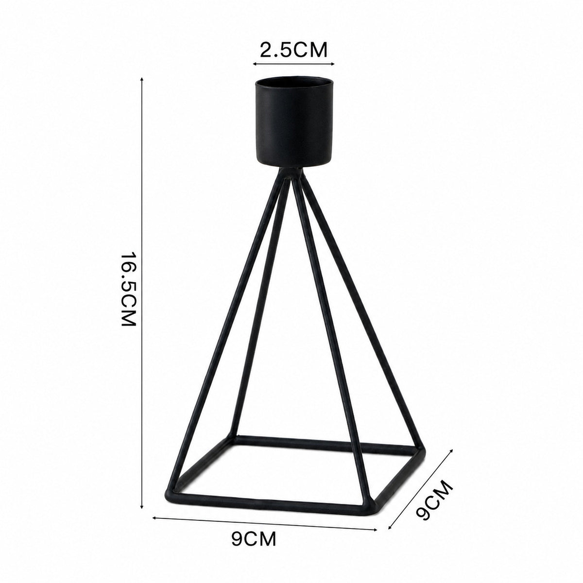Moderner geometrischer Kerzenhalter
