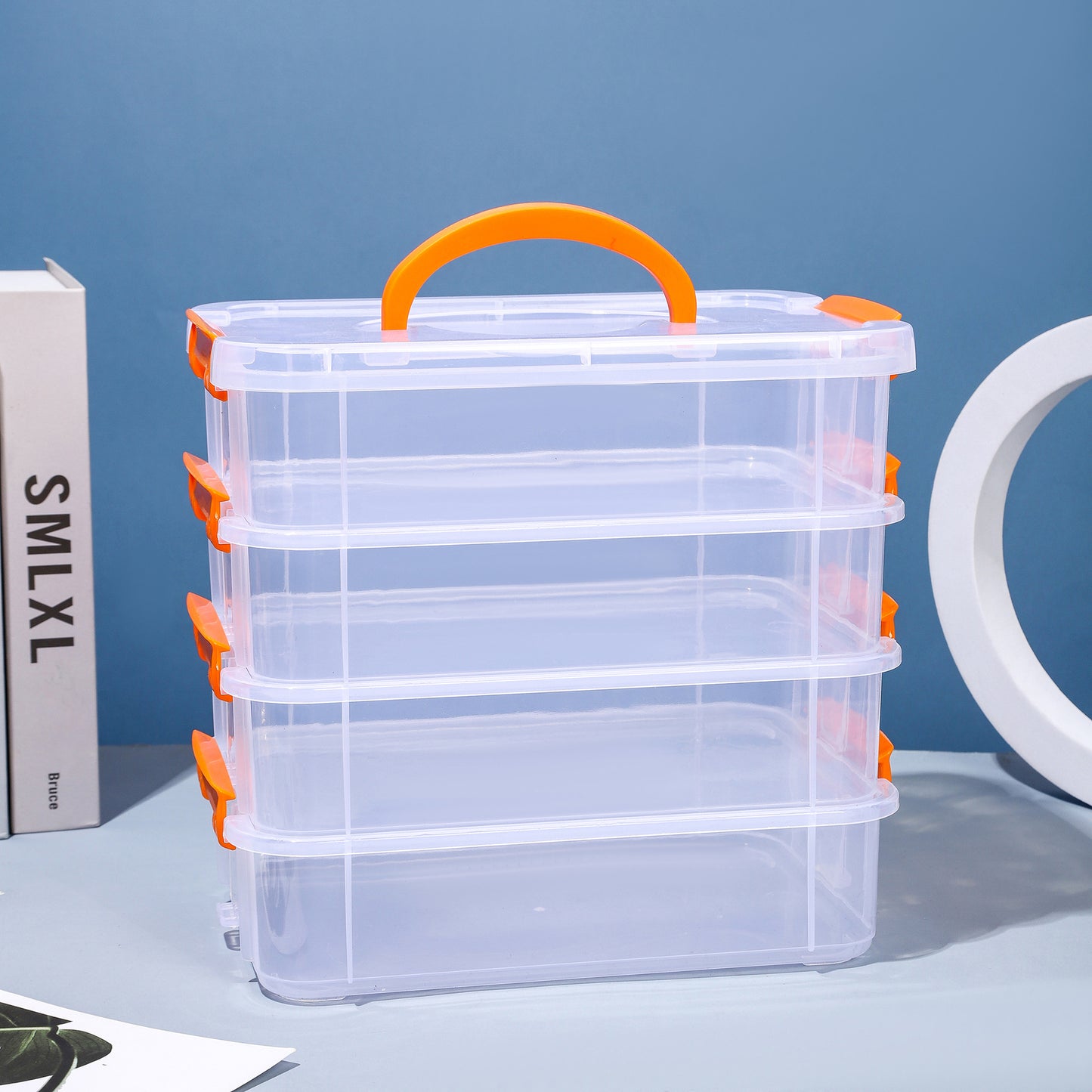 Stapbarer Multi-Compartment Lagerorganisator Brehn