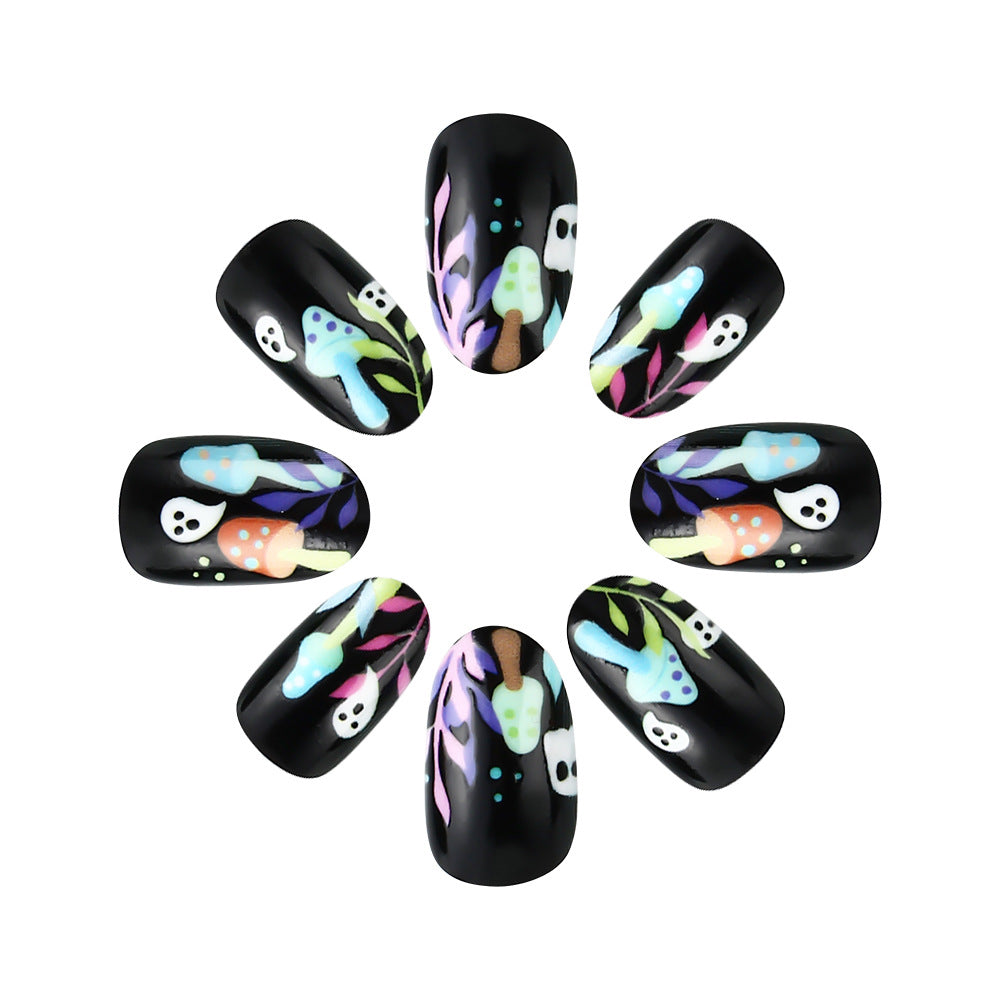 Verspielt Geister-Themen Press-On Nagelkunst Brehn
