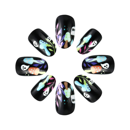 Verspielt Geister-Themen Press-On Nagelkunst Brehn