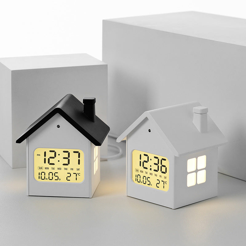 Kreativer LED-Wecker im Hausdesign Brehn