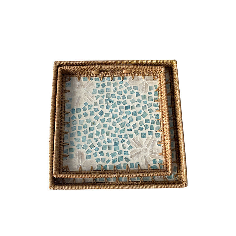 Damen dekoratives Mosaik-Servierplatten-Set Brehn
