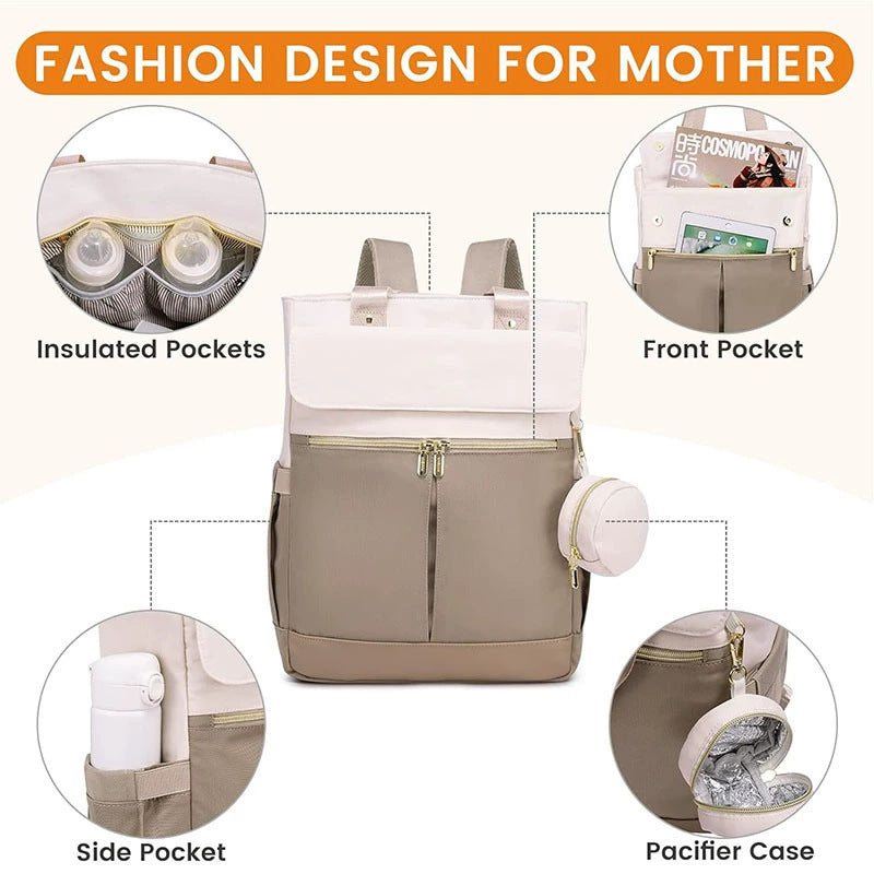 Multifunktionale Handtasche mit Abnehmbaren Rucksackgurten Brehn