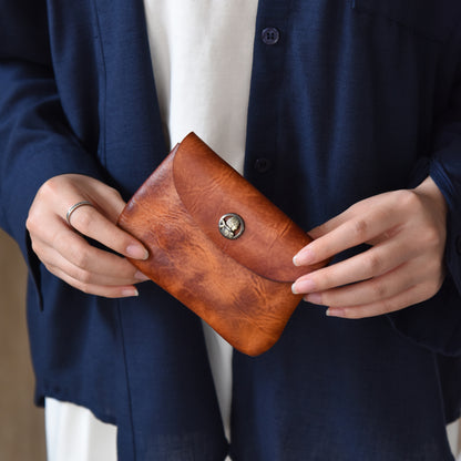 Premium Leder Kartenhalter Geldbörse