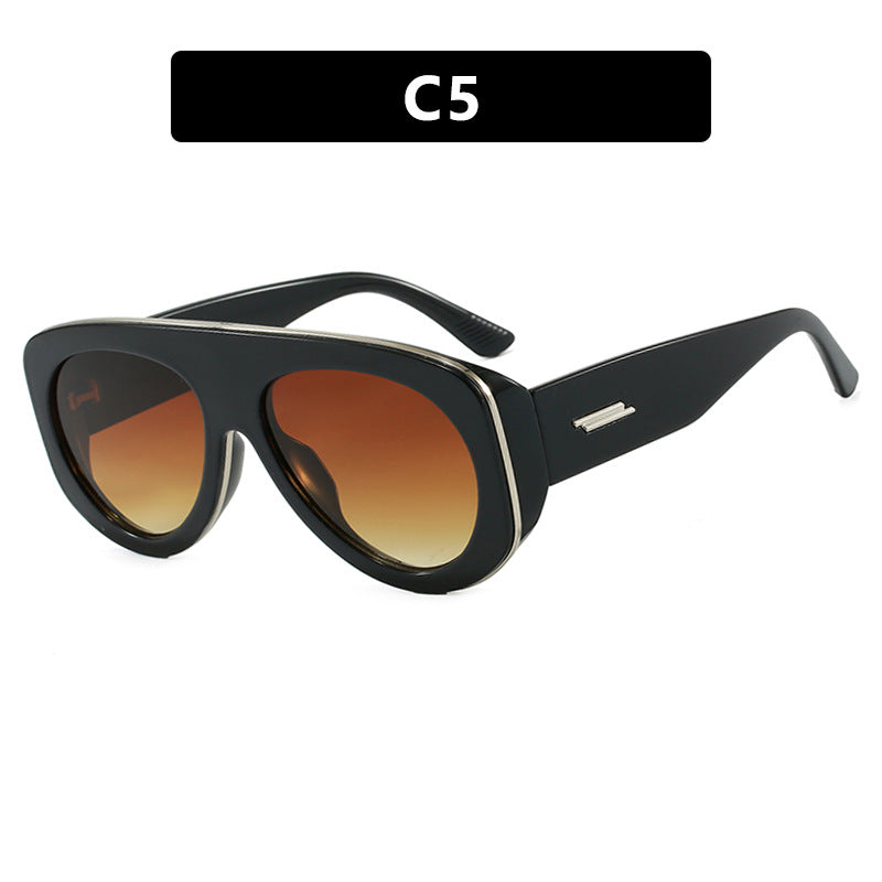 Damen extravagante Sonnenbrille im markanten Design Brehn