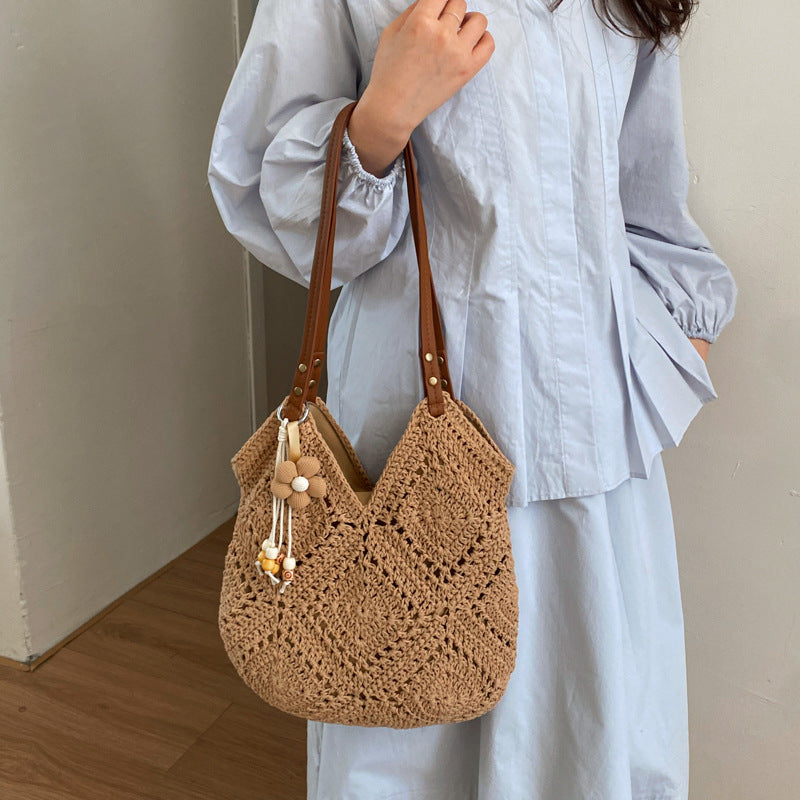 Handgefertigte Makramee-Shopper Tasche Brehn