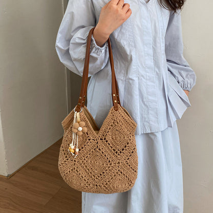 Handgefertigte Makramee-Shopper Tasche Brehn