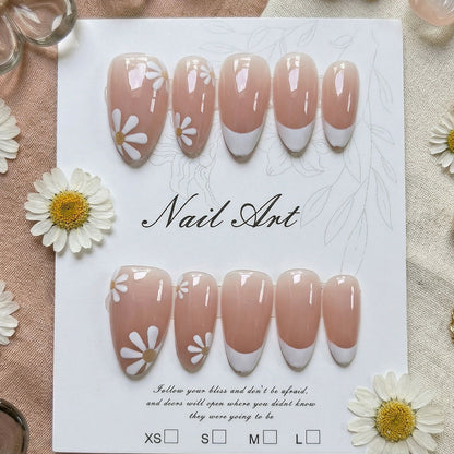 Premium Floral Press-On Nail Set