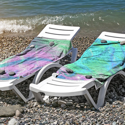 Strandtuch aus hautfreundlicher Mikrofaser mit kreativem Mustermix Brehn