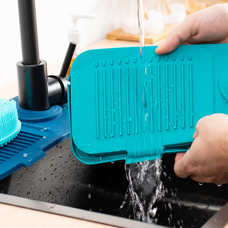 Silikon-Abtropfmatte mit Integrierter Rinnenfunktion Brehn