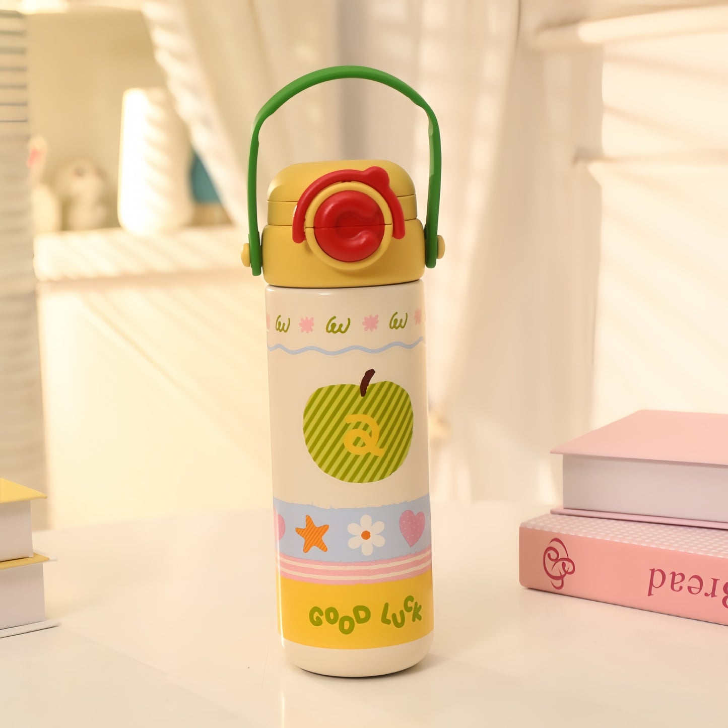 Damen Isolierte Trinkflasche im fröhlichen Erdbeerdesign Brehn