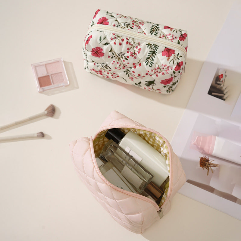 Quilted Leopardenmuster Make-up Tasche Brehn