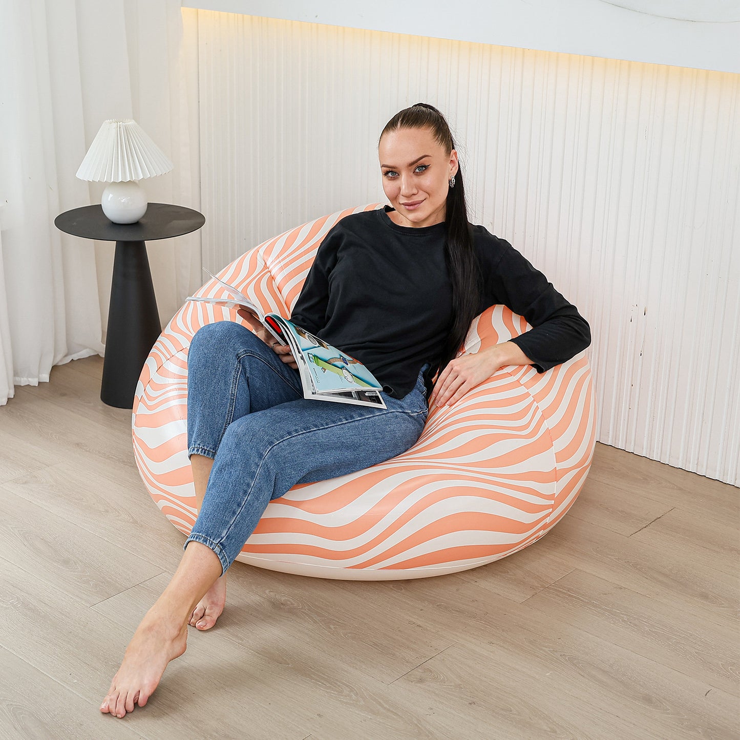 Damen Ergonomische Sitzgelegenheit mit buntem Design Brehn
