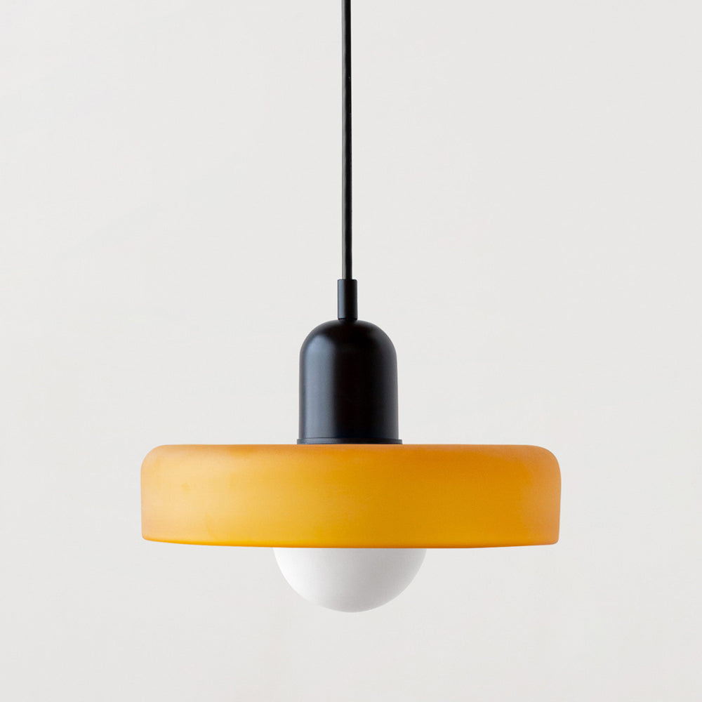 Farbenfrohe Bauhaus-Style Pendelleuchte - StiloGlas | Brehn