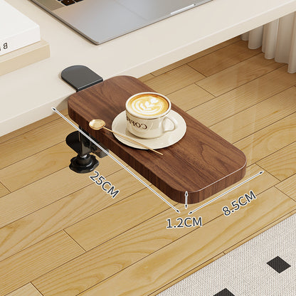 Clip-On Bambus Klappbecher und Snack-Seiten Tisch mit verstellbarem Drehklemme