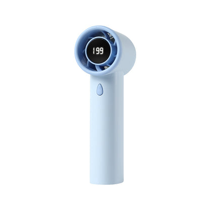 Unisex Tragbarer Handventilator mit digitaler Geschwindigkeitsanzeige Brehn