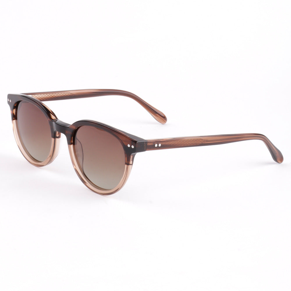Damen modische Sonnenbrille mit elegantem, transparentem Rahmen und hochgradigem UV-Schutz Brehn