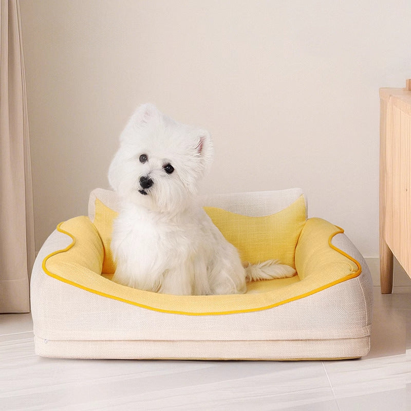 Gemütliches Rückenkissen-Hundebett
