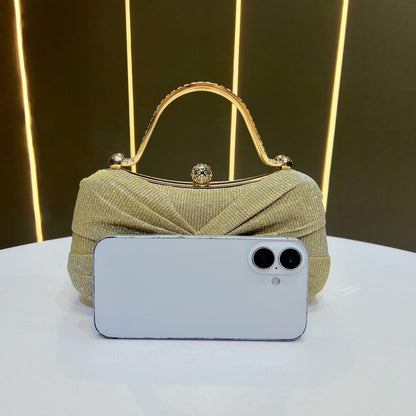 Glamouröse gedrehte Abendhandtasche