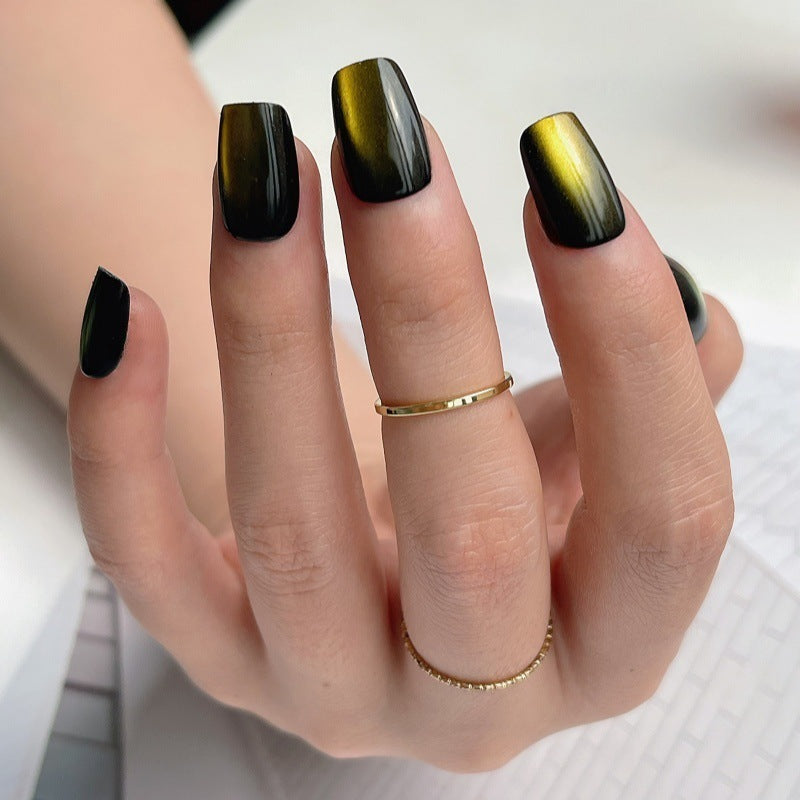 Glänzende Metallische Press-On Nagelspitzen Brehn