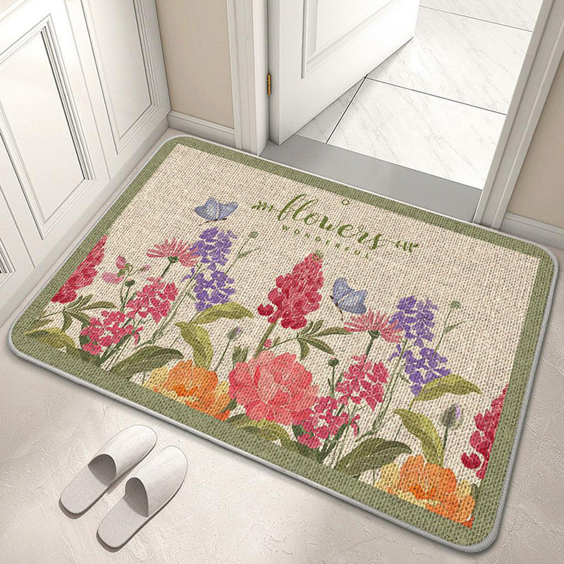 Dekorativer Floral Willkommensmatte Brehn