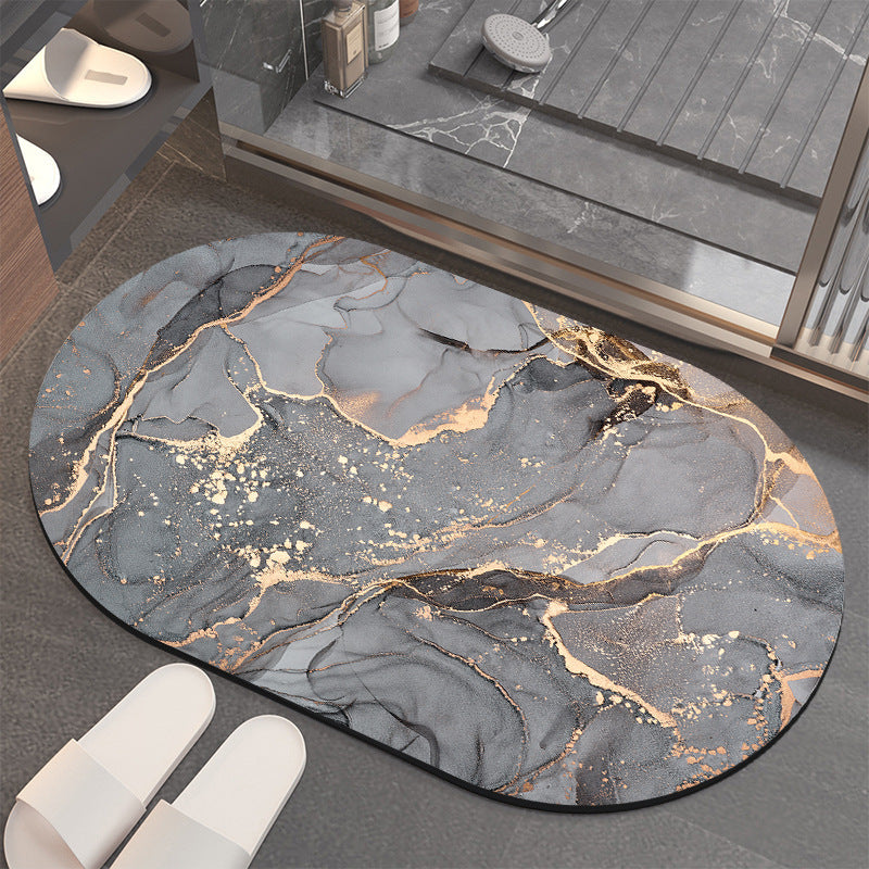Luxuriöse Abstract Marmor Badematte Brehn
