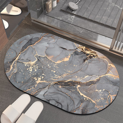 Luxuriöse Abstract Marmor Badematte Brehn