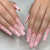 Langes Press-On Nagelkunstset mit Herzdesign Brehn