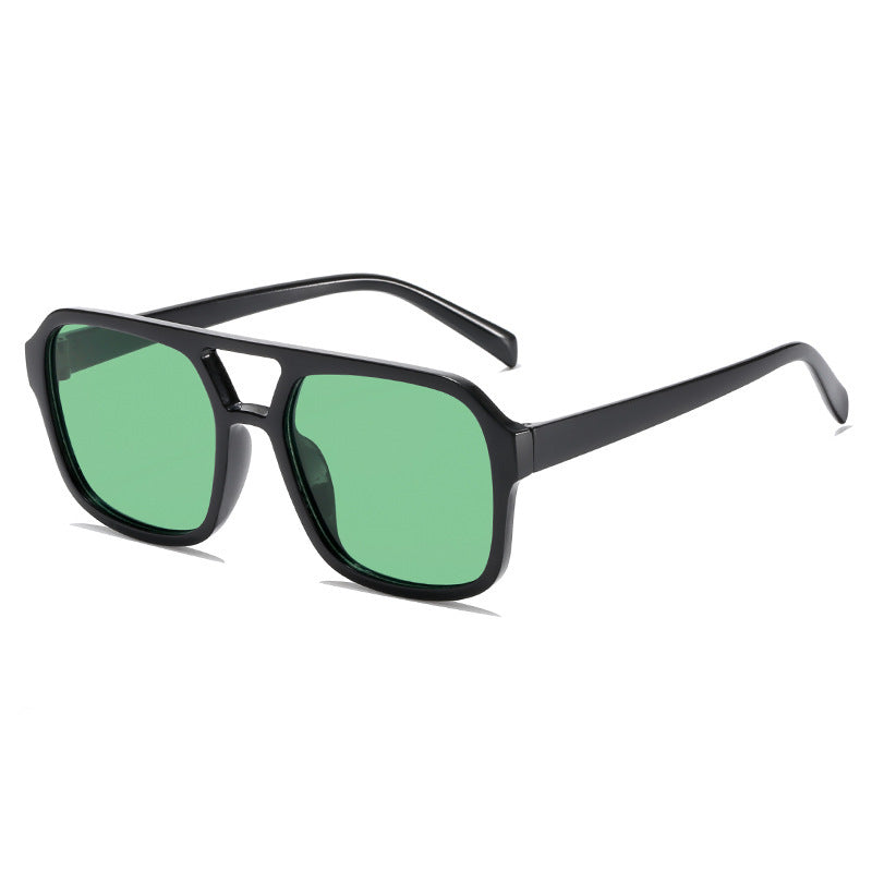 Klare Linse Quadratrahmen Sonnenbrille Brehn