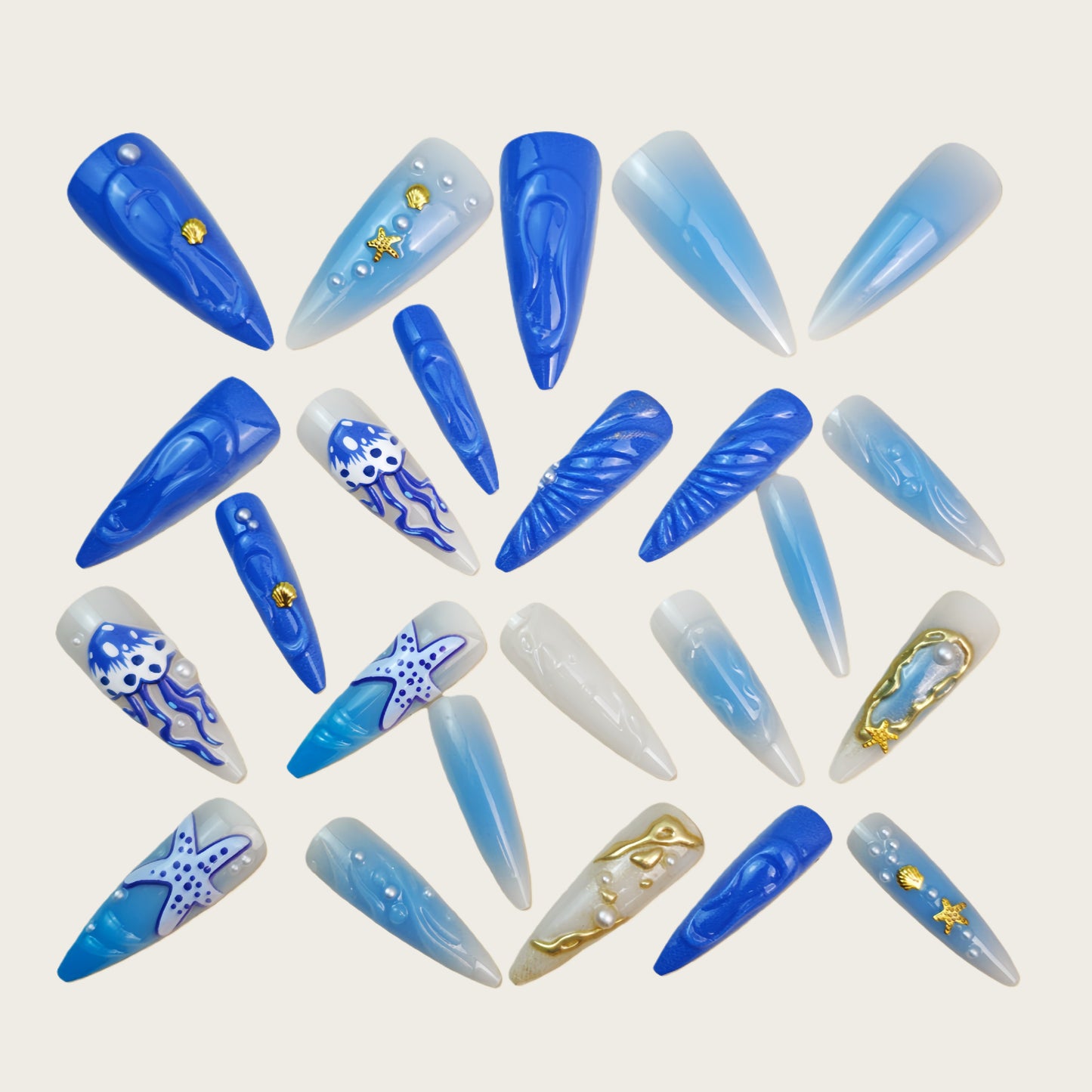 Exklusive Kunstnägel mit Maritimem Design Brehn