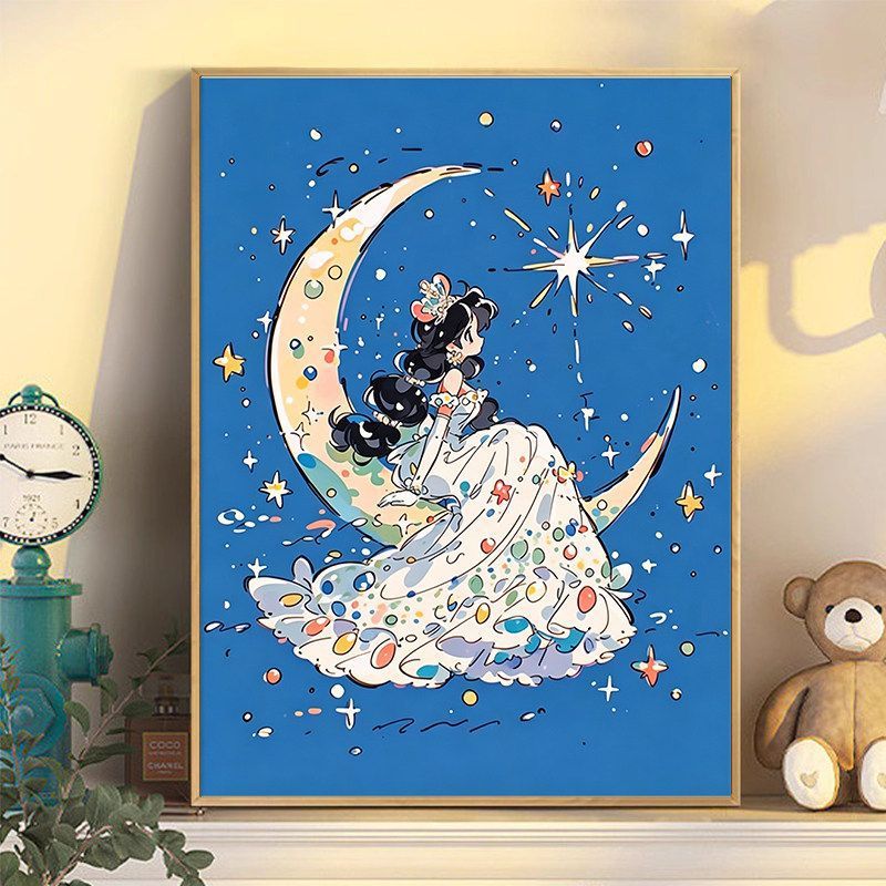 Himmlische Fantasie Illustration Wandkunst Brehn