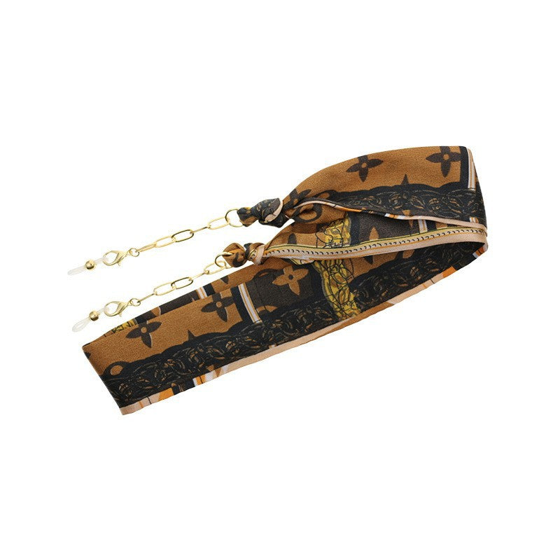 Florale Seidenbrille Kette Brehn