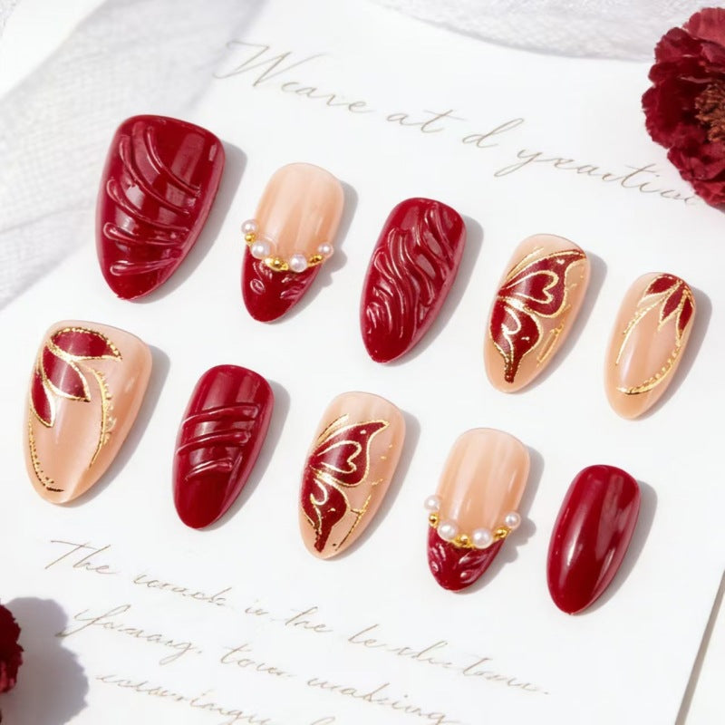 Elegantes Press-On-Nagelset Brehn