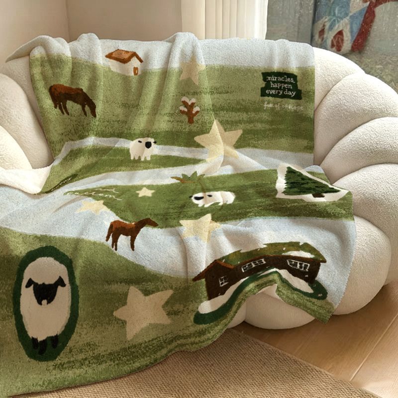 Dekorative Kuscheldecke