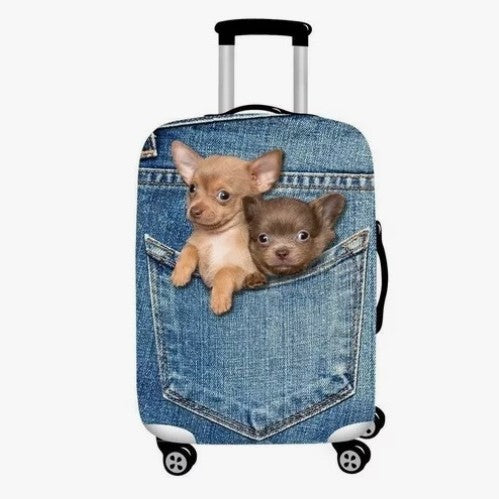 Unisex nan Kinder Kabinen Trolley mit internationalem Wahrzeichen-Motiv und leichtem ABS-Gehäuse Brehn