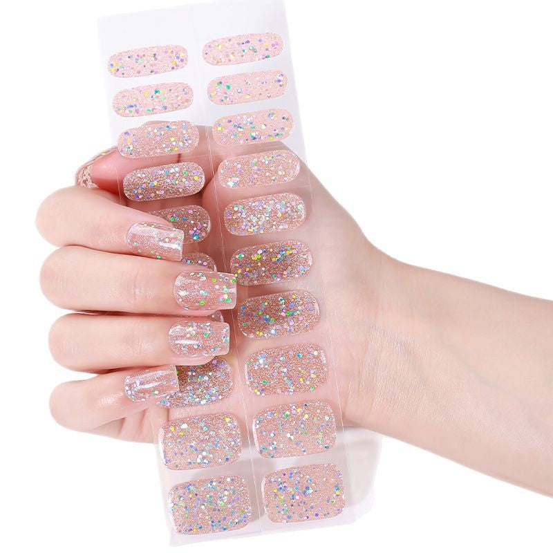Elegante Glitzer Nagelwickel