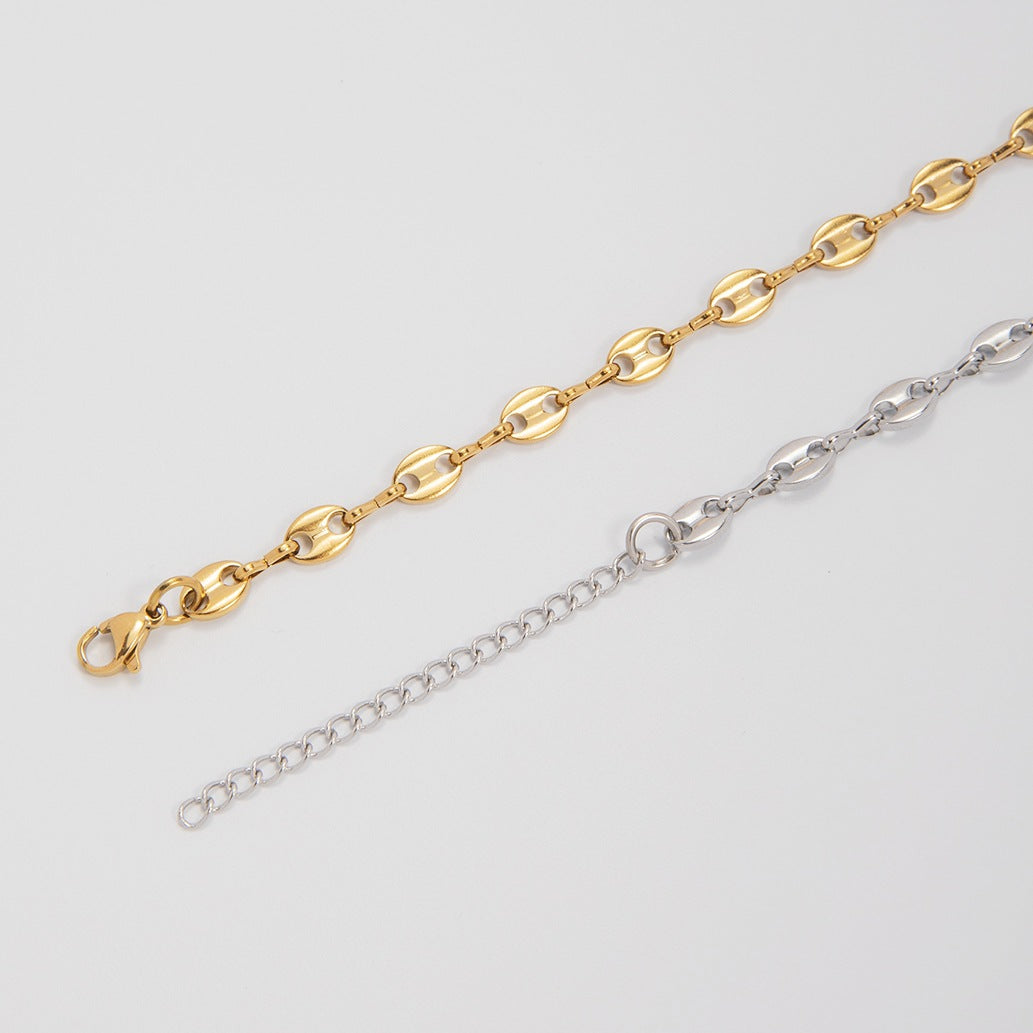 Chic Link-Ketten-Choker Brehn