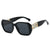 Dekorative Oversized Quadrat Sonnenbrille Brehn
