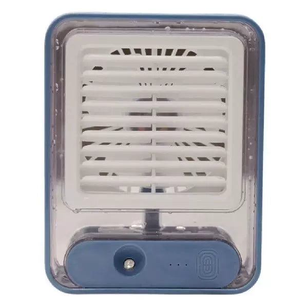 Unisex Einheitsgröße kompakter USB Mikroklima Kühler und flüsterleiser Tischventilator mit transparentem Wassertank und verstellbarem Louver Brehn