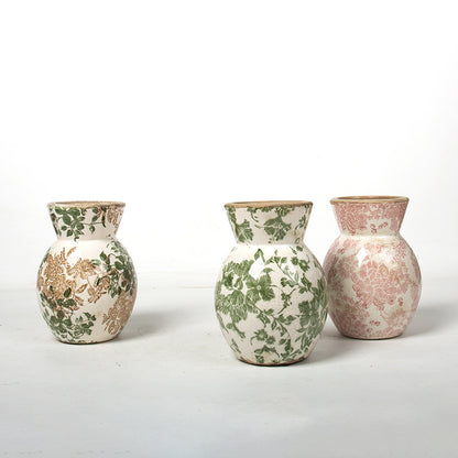 Florale Keramikvase Brehn