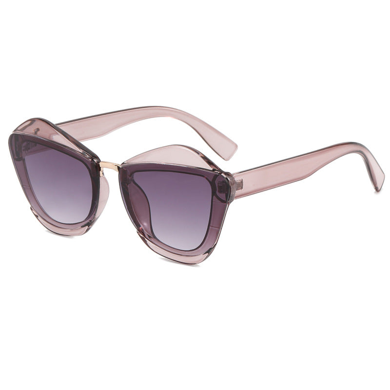 Damen auffällige Designer-Sonnenbrille mit extravagantem Rahmen Brehn