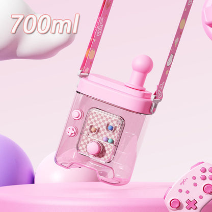 Damen kreative Wasserflasche mit abnehmbarem Schultergurt Brehn