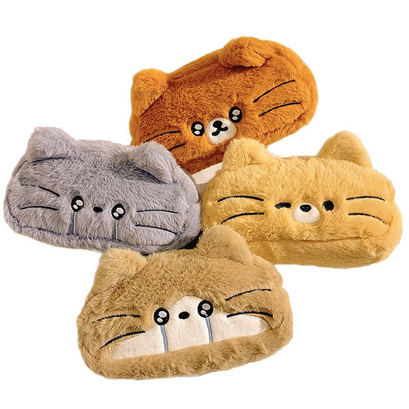Plüsch Kissen mit Katzenmotiv Brehn